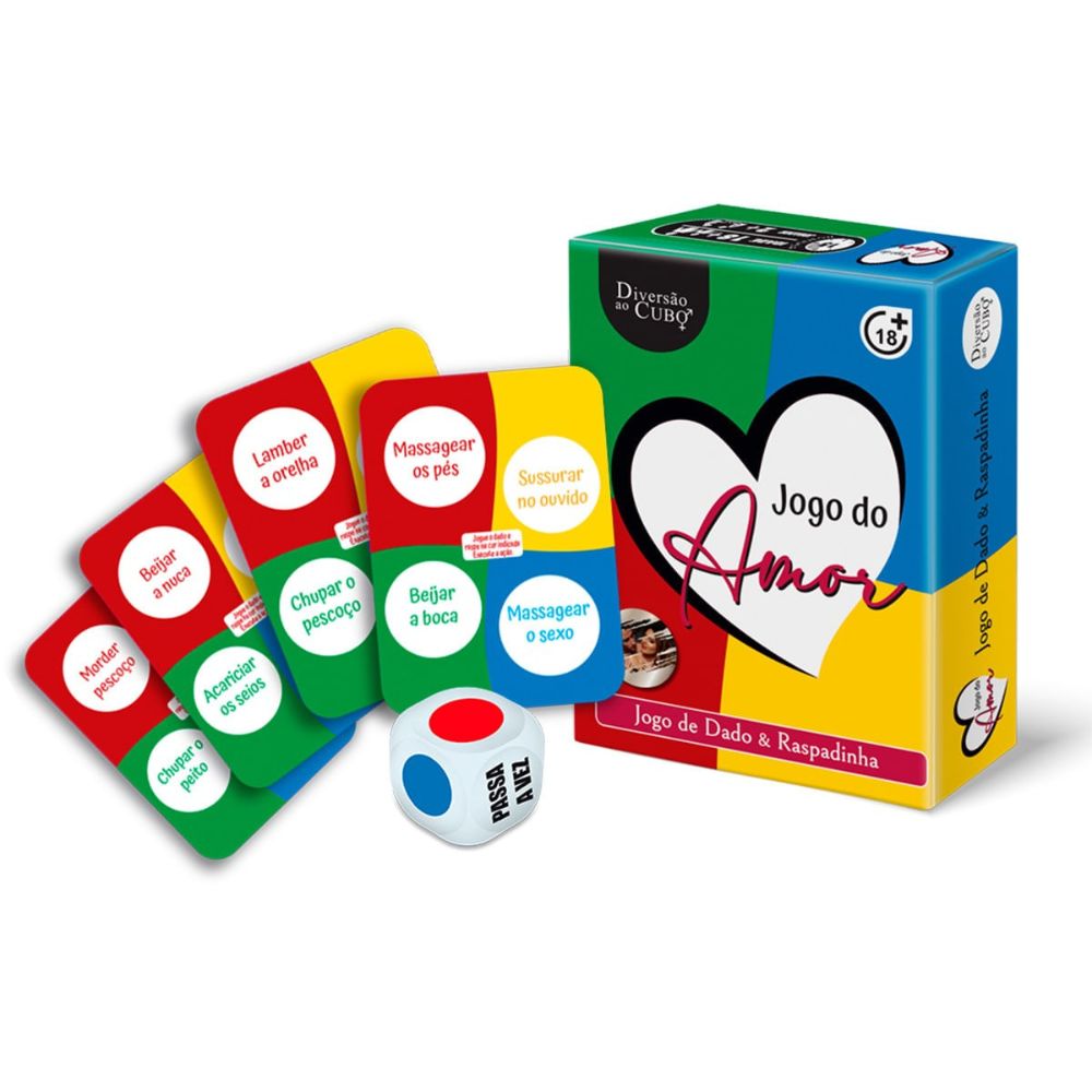 Jogo do Amor Dado e Raspadinha Reutilizável Diversão ao Cubo - Imagem 2