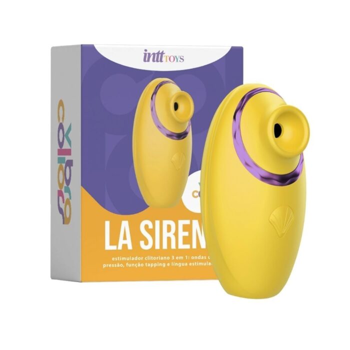 Vibrador Estimulador de Clitóris Recarregável com 10 Tipos Pulsações e Estímulos - Intt Toys La Sirena