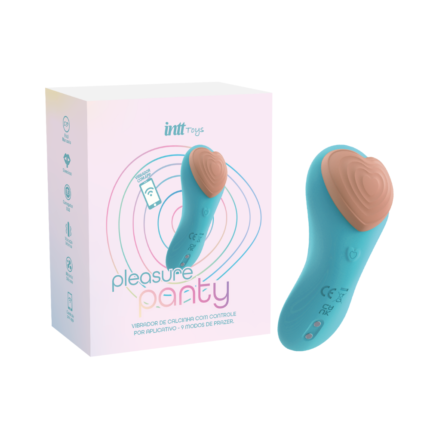 Vibrador de calcinha com aplicativo Pleasure Panty Intt Wellness Azul