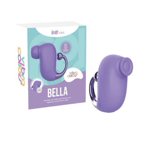 Bella Vibrador com ondas de pressão e controle via aplicativo Roxo intt Collors