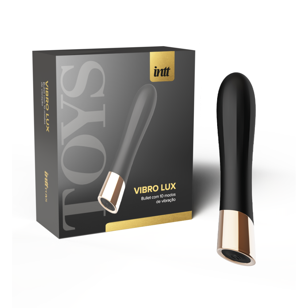 Vibrador Bullet discreto Vibro Lux Preto Intt Toys