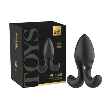 Plug Me Plug anal Preto controlado por aplicativo