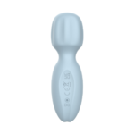 Vibrador Massageador varinha mágica Intt Wellness Azul com 10 Modos de Vibração e Toque Aveludado - Imagem 2