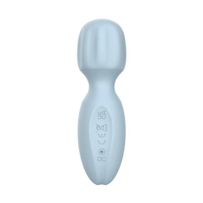 Vibrador Massageador varinha mágica Intt Wellness Azul com 10 Modos de Vibração e Toque Aveludado - Imagem 2