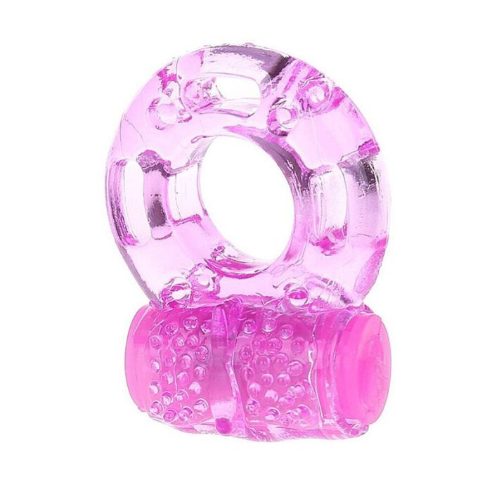 Anel Peniano Com Vibrador E Textura Estimuladora Formato Borboleta - Imagem 5