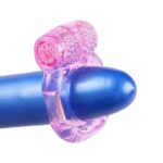 Anel Peniano Com Vibrador E Textura Estimuladora Formato Borboleta - Imagem 7