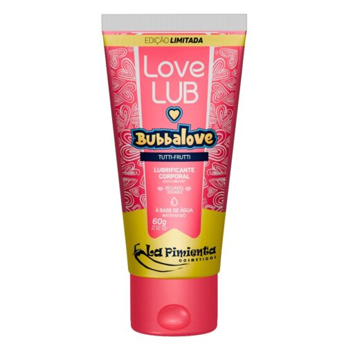 Bubbalove lubrificante beijável tutti frutti love lub 60g la pimienta