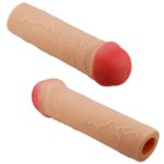 Capa Peniana ultra macia e flexível com Anel para Escroto Hani 18x3,9cm - Pretty Love - Imagem 3