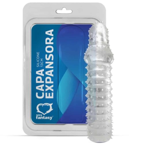 Capa expansora anelada em silicone - 13 cm Sexy fantasy | cor: transparente