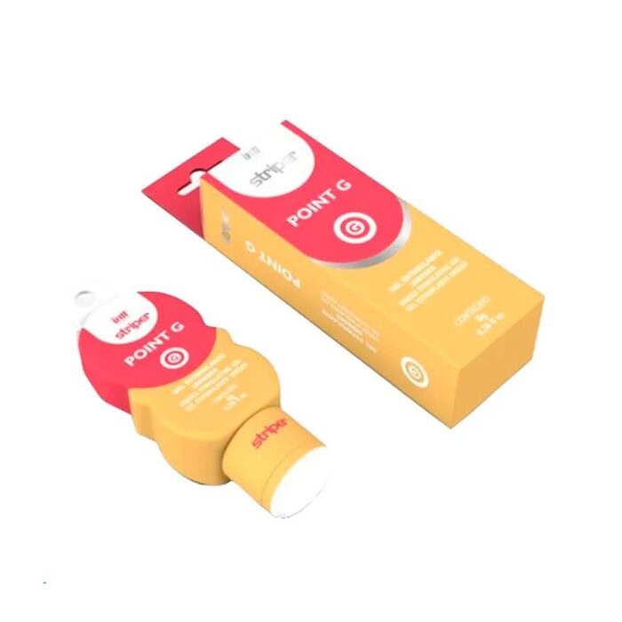 Gel excitante unissex com efeito de vibração e aquecimento - intt cosméticos striper point G | 8g - Imagem 2