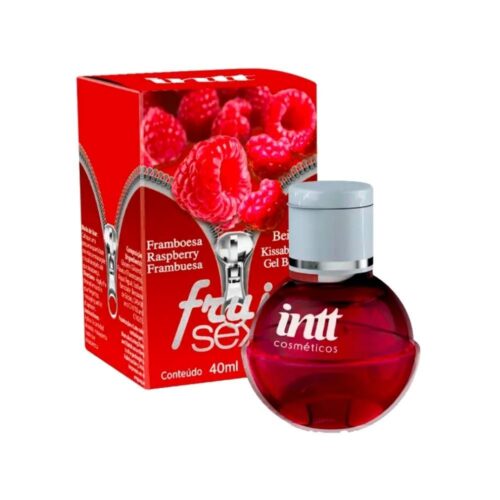Intt Fruit Sexy - Gel beijável corporal que esquenta - 40 ml | Sabor: Framboesa