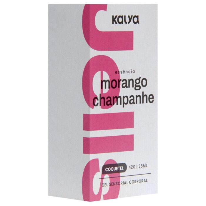 Jells Coquetel Gel Comestível Hot de morango com champanhe 30Ml Kalya - Imagem 3