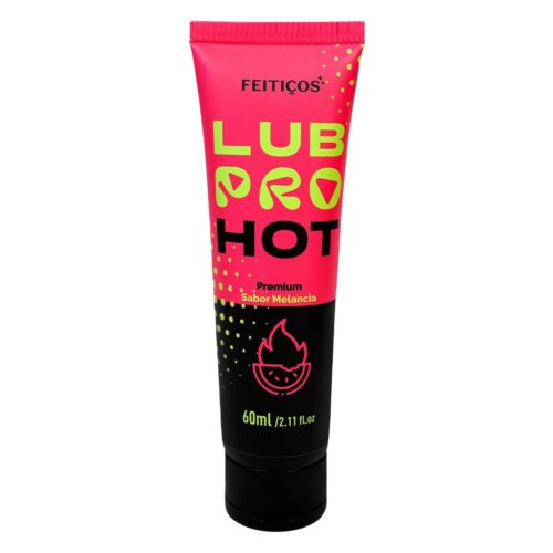 Lubpro hot Premium lubrificante efeito quente com sabor melancia 60ml feitiços aromáticos