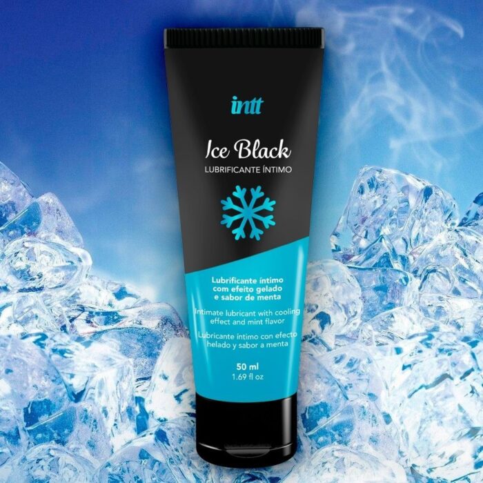 Lubrificante Íntimo Beijável Ice Black Efeito Gelado 50ml Intt - Imagem 3