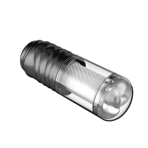 Alternative view of Masturbador Lanterna recarregável em Formado de Bunda 7 modos de Rotações com ventosa - Dibe