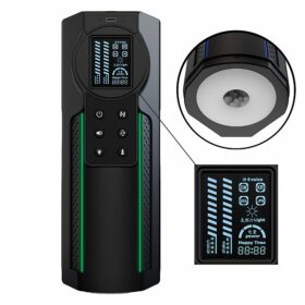 Meishang Masturbador Lanterna com Vai e Vem e Voz com Led 10 Modos de Vibração