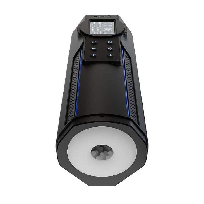 Meishang Masturbador Lanterna com Vai e Vem e Voz com Led 10 Modos de Vibração - Imagem 7