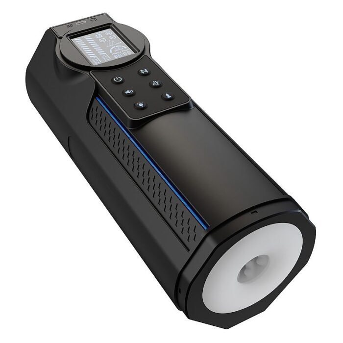 Meishang Masturbador Lanterna com Vai e Vem e Voz com Led 10 Modos de Vibração - Imagem 6