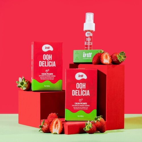 Ooh delicia calda picante com aroma de Morango - Intt