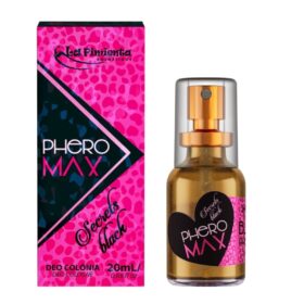 Perfume com Feromônio Phero Max Secrets Black La Pimienta 20ml