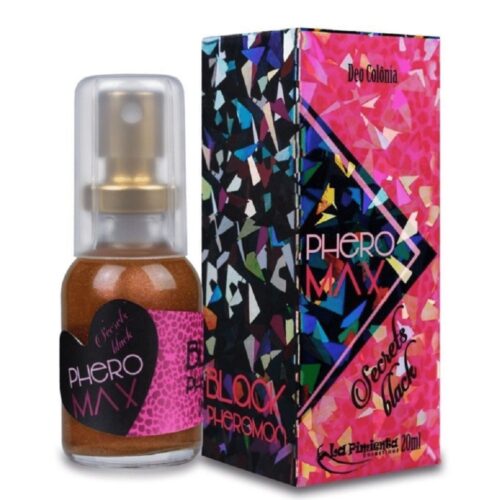 Phero max secrets black Deo colônia com feromônio feminino 20 ml