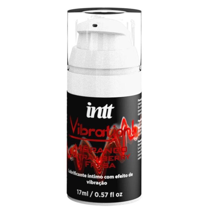 Vibrador Líquido Beijável Vibration Morango 17ml Intt - Imagem 2