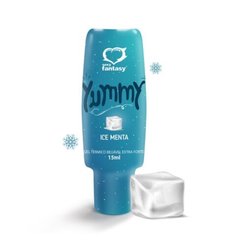 Yummy Gel Térmico Beijável Sabor Ice Menta para Preliminares e Massagem 15ml