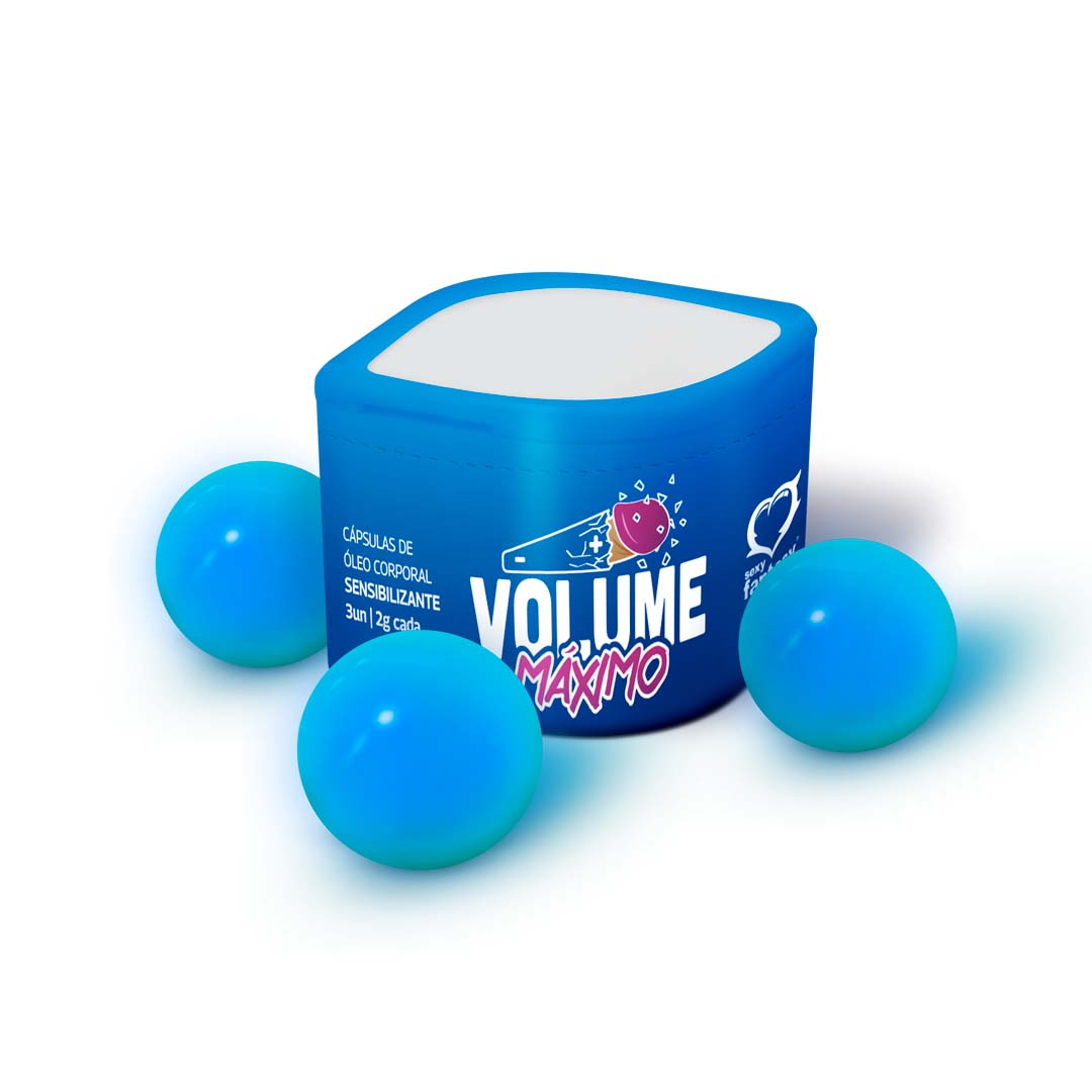 Volume máximo cápsulas bolinha sensibilizante 3 unidades