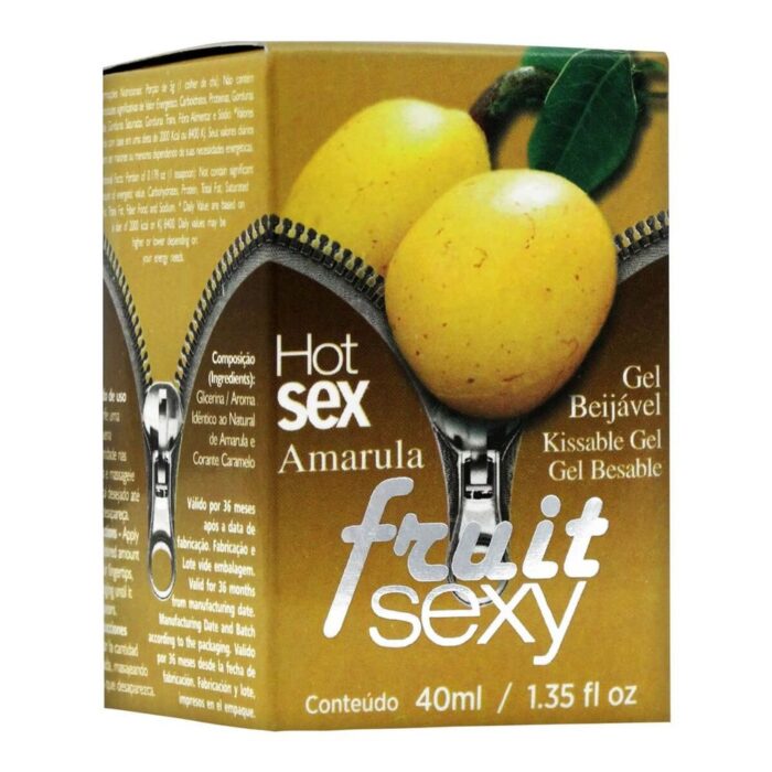 Intt fruit sexy - Gel beijável corporal que esquenta - 40 ml | sabor: Amarula - Imagem 3