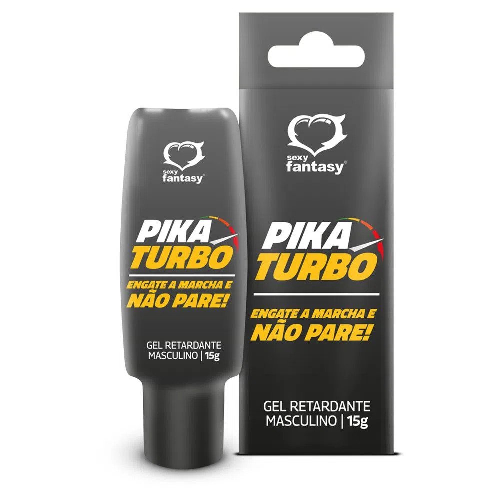 Gel Retardante Masculino Pika Turbo 15g - Sexy Fantasy