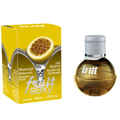 Intt Fruit Sexy - Gel beijável corporal que esquenta - 40 ml | sabor: maracujá