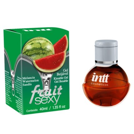Intt fruit sexy - Gel beijável corporal que esquenta - 40 ml | sabor: melancia