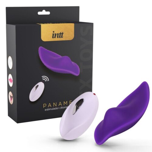 Paname Vibrador de Calcinha roxo com 12 Vibrações em Silicone Intt