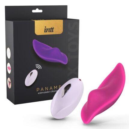 Vibrador de Calcinha Paname na cor rosa com 12 Vibrações em Silicone Intt