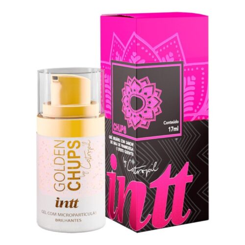 Gel Beijável para oral Golden Chups bala de Framboesa 17ml Intt