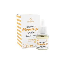 Intt Permita-se - Gel excitante unissex com efeito esquenta e vibra - 15 ml