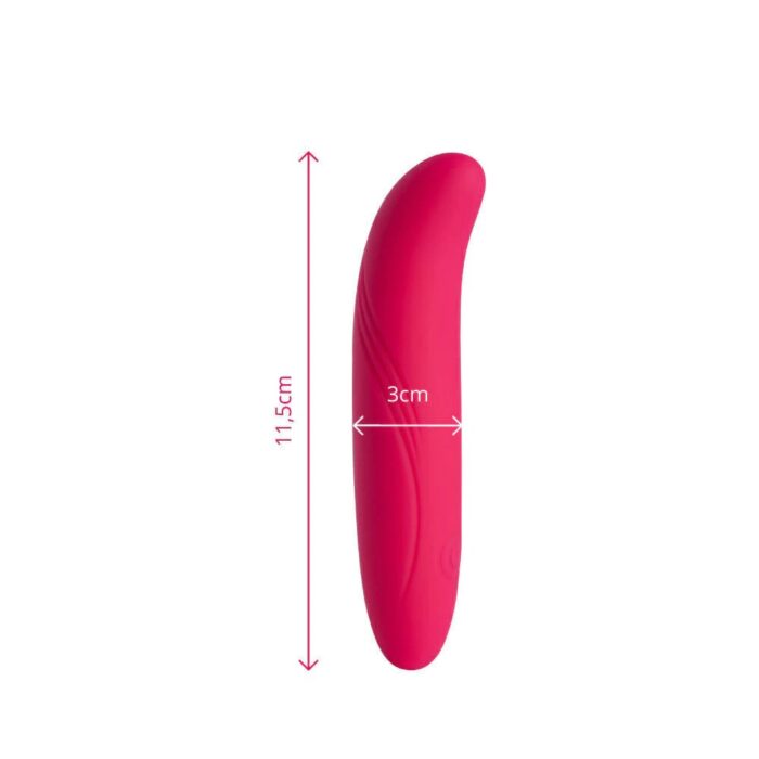 Vibrador golfinho Recarregável Go Vibe Gê cor Rosa - 11,5cm x 3cm - Imagem 5