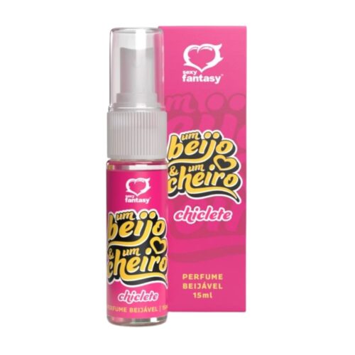 Perfume Beijável Um Beijo e Um Cheiro Chiclete 15ml