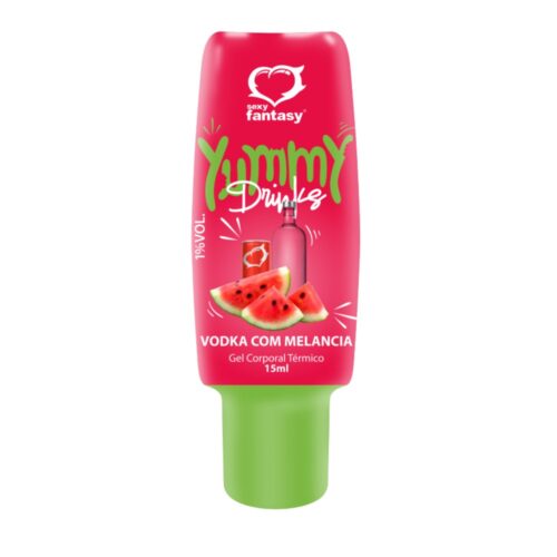 Yummy Drinks Vodka com Melancia para Preliminares e Sexo Oral 15ml