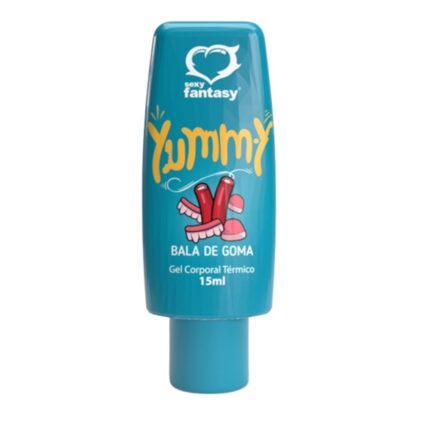 Yummy Gel Térmico Beijável Sabor Bala de Goma para Preliminares e Massagem 15ml