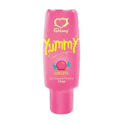 Yummy Gel Térmico Beijável Sabor Chiclete para Preliminares e Massagem 15ml