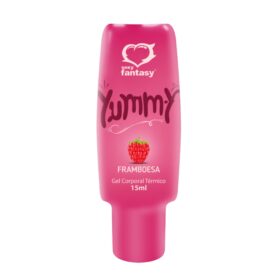 Yummy Gel Térmico Beijável Sabor Framboesa para Preliminares e Massagem 15ml