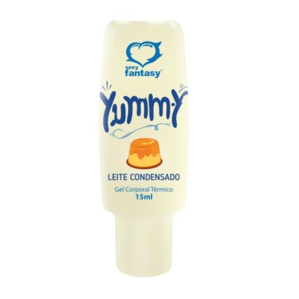 Yummy Gel Térmico Beijável Sabor Leite Condensado para Preliminares e Massagem 15ml