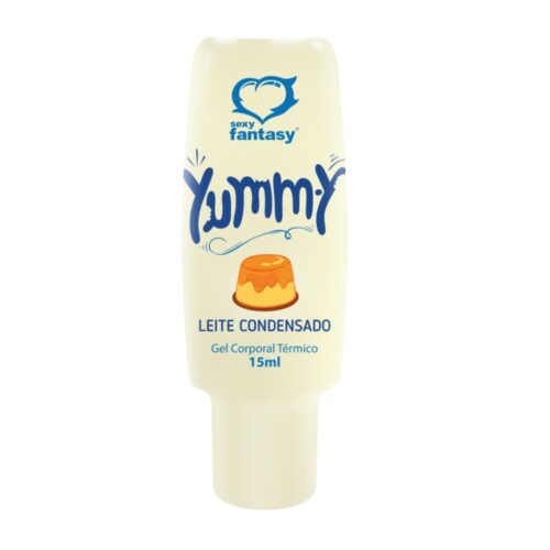 Yummy Gel Térmico Beijável Sabor Leite Condensado para Preliminares e Massagem 15ml