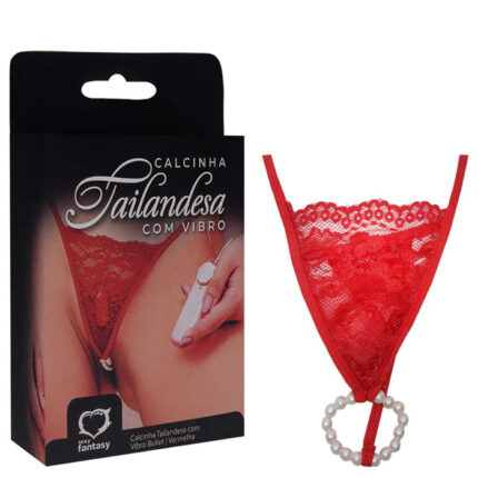 Calcinha Tailandesa Em Renda Com Vibro Bullet - Sexy Fantasy