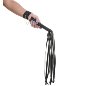 Chicote com bracelete em couro sintético sexy fantasy