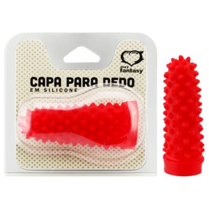 Capa Para Dedo Com Pontas Massageadoras - Cores variadas