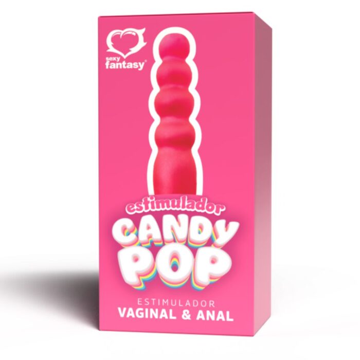 Estimulador Candy Pop Maciço Rosa - 14x2,8cm - Imagem 3