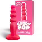 Estimulador Candy Pop Maciço Rosa - 14x2,8cm