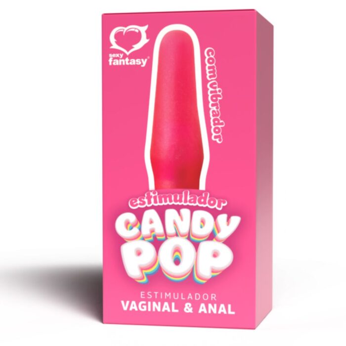 Plug Estimulador Candy Pop com Vibro Bullet - 12,5x3,3cm - Imagem 3